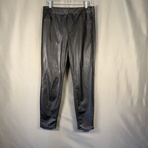 Sanctuary Black Vegan Faux Leather Jegging Pants Goth Punk Grunge Large